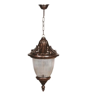 AVONNI BFE-68056-BKR Kahverengi Boyalı Dış Mekan Aydınlatma E27 Aluminyum Polikarbon Cam 26cm