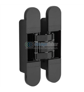 Soho 3 D Gizli Gömme Ayarlı Kapı Menteşesi Mat Siyah 135*28 Mm