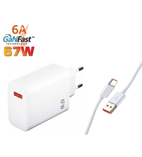 Sprange PTX67 67W Quick Charge 4.0 Şarj Başlık TYPE-C 6A Data & Şarj Kablosu