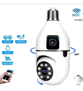 4MP Ip 1080p Çift Kameralı Ev Güvenlik Kamerası CMR-40 TÜRKÇE UYGULAMALI