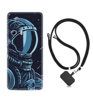 Xiaomi Mi 13 Lite Kılıf Resimli Boyun Askılı İpli Desenli Silikon Series Astro 1870