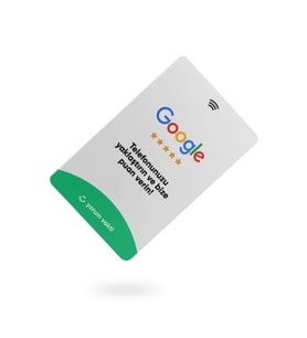 Temassız NFC Google Yorum ve Puanlama Kartı - İşletmenizi google'de öne çıkarın