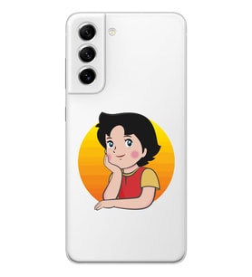 Samsung Galaxy S21 FE Uyumlu Heidi Tasarımlı Şeffaf Telefon Kılıfı