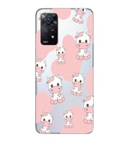 Redmi Note 11 Pro Uyumlu İnek Desenli Şeffaf Telefon Kılıfı