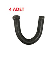 Kasa Bağlantı Ekipmanları Kanca Yuvarlağı-4 Adet (A.Gri)