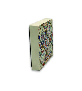 Çini Desen Baskılı Doğaltaş  Magnet(KD-027)Buzdolabı Süsü