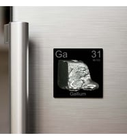 Gallium (Galyum) Elementi – Buzdolap Magneti – 9x9 cm