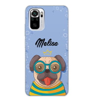 Xiaomi Gözlüklü Köpek Tasarımlı Şeffaf Telefon Kılıfı
