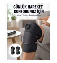 Mey İthalat® 3 Seviyeli Titreşimli Isıtmalı Diz Bakım Masaj Cihazı Yeni Nesil