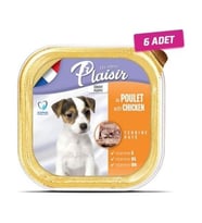 6 Adet - Plaisir Tahılsız Puppy Tavuklu Ezme Yavru Köpek Konservesi 150 gr