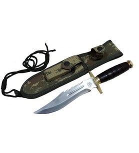 T.c. Standart Komando Bıçağı 30 Cm - Tırtıklı, Kamuflaj Kılıflı