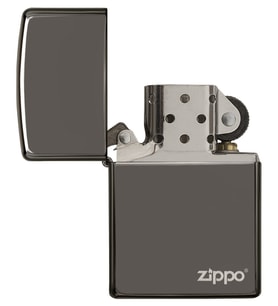 Zippo Çakmak Logo Black Ice Buz Siyahı 150zl-Z221