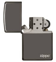 Zippo Çakmak Logo Black Ice Buz Siyahı 150zl-Z221