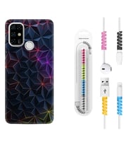 Casper E30 F20 X20 Kılıf Kablo Koruma Spiral Silikon Renkli Prizmalar 1783