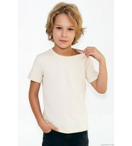 Breeze Erkek Çocuk Tişört Basic 4-8 Yaş, Krem