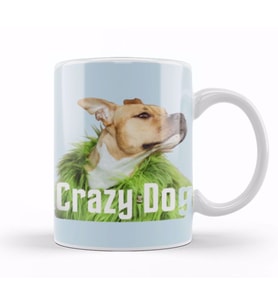 Crazy Dog Gift Kupa Bardak Porselen