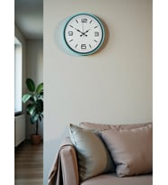 MCG  36 Cm Turkuaz Dekoratif Duvar Saati