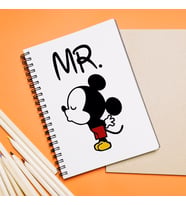 Mickey Mouse Sevgili Çift Tasarımlı Defter