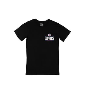 La Clippers Cep Logo Tasarımlı Siyah Tişört