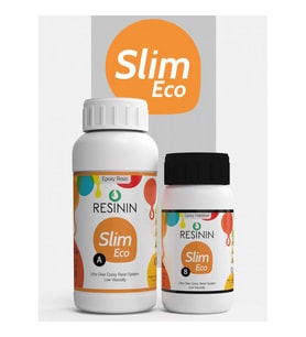 Resinin Slim Eco 375 Gr A+B  Küçük Hacim İçin Şeffaf Epoksi Reçine