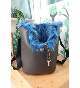 Black and Fur Taşıma Çantası (Siyah)