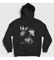 Presmono Unisex Siyah Rubbish Blur Kapüşonlu Sweatshirt 455721tt