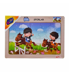 ONY-85-86-87-88 Ahşap Eğitici Puzzle Sporlar -Onyıl
