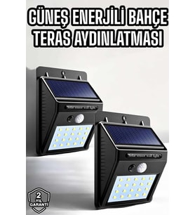 Northcity Solar Güneş Enerjili LED Duvar Lambası - Sensörlü Enerji Tasarruflu Aydınlatma