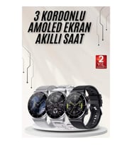 Mey İthalat® Çok Fonksiyonlu Akıllı Saat Bluetooth Bağlantılı Çağrı Cevaplayabilen Uzun Pil Ömrü