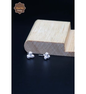 Kişniş Bereket Tasarım 925 Ayar Gümüş Telkari Kadın Küpe 201023953