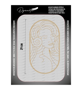 Woman Kadın Motif Beautiful Güzel Press Tekstil Ütü İle Yapışan Transfer Baskı Kağıdı DTF BASKI