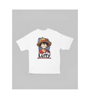 Tasarım Monkey D. Luffy Baskılı Unisex Oversize Anime One Piece Dizi Karakter Tişört