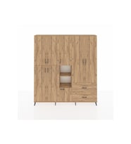 Arges Gardrop 12 Raflı 2 Çekmeceli Tek Askılı 220x30x243 Çam-Çam