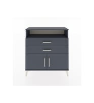 Arges Şifonyer 2 Raflı 2 Çekmeceli 2 Kapaklı 88x30x96 Antrasit-Antrasit