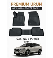 Nissan Qashqai E-Power 2024+ Uyumlu 3D Oto Paspas Premium