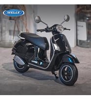 Welly 1:12 Ölçek Vespa GTS 300 Diecast Model – Gerçekçi Detaylı Metal Scooter Diecast Renk:Siyah