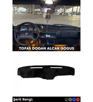 Tofas Dogan Alcak Gogus 3d Torpido Koruma Kılıfı - Ön Göğüs Kaplama - Siyah Şerit