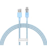 Şarj Kablosu Akıllı Sıcaklık Kontrolü USB to Type-C 100W, 1m, Mavi