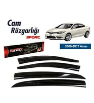 Renault Fluence Mugen Cam Rüzgarlığı 2009 sonrası 4'lü Sunplex (Beyaz)