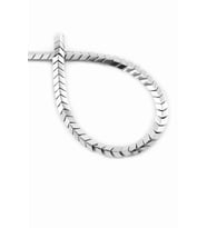Hematit Doğal Taş Parlak Gümüş Çavuş Kesim 6x3mm Dizi [AA]