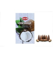 Hem coconut 2 paket toplam 20 adet geri akış konik tütsü