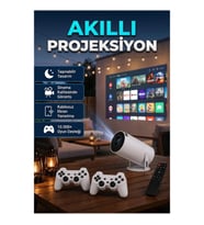 4K Akıllı Projeksiyon – Wi-Fi 6, Bluetooth 5.0 ve 10.000+ Oyun Desteği