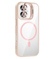 Joko Apple iPhone 16 Plus Remim Lensli Magsafe Standlı Kapak - Pembe