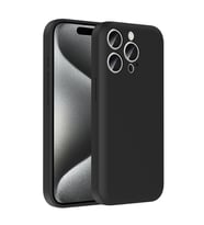 Apple iPhone 15 Pro Uyumlu Kılıf Kamera Korumalı Kartlık Hazneli Zore Vitra Kapak (Siyah)