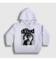Presmono Unisex Çocuk Beyaz Love Müzik D4vd Kapüşonlu Sweatshirt 550331tt