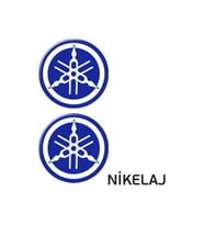 YAMAHA UYUMLU 6 (5X5CM) İKİLİ DAMLA ETİKET (DE014)