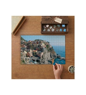 Renkli Evler- Şehir Manzarası Tasarımı 240 parça Ahşap Puzzle Ahşap Kutuda MP01555