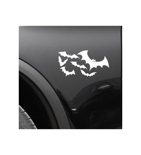 Yarasa Tasarım Su Geçirmez Çıkarılabilir Oto Sticker 19*36 Cm