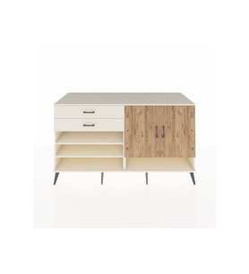Kronos Konsol 4 Raflı 2 Çekmeceli 2 Kapaklı 176x59x99 Aytaşı-Çam/Aytaşı