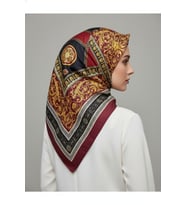 Soft Pamuklu Daire Desenli Şal